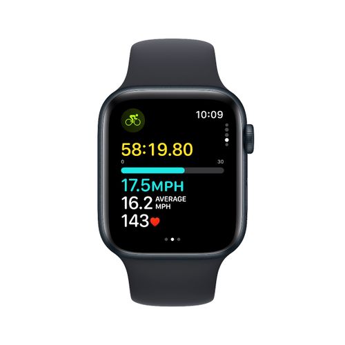 Apple Watch SE 3 GPS (MRE73SE/A) 44mm S/M Midnight with Midnight Sport Band pametni sat slika 6