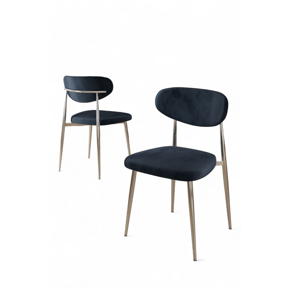 Set Stolica (6 Komada) Vina - Boje: Antracit, Hrom Antracit slika 2