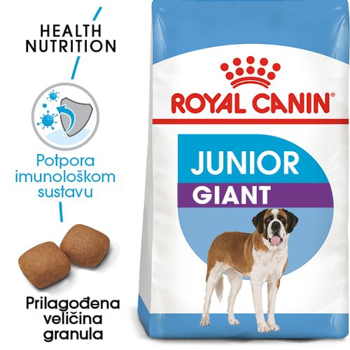 ROYAL CANIN SHN Giant JUNIOR, Potpuna hrana za pse specijalno za štence divovskih pasmina (konačne težine > 45 kg)  od 8 do 18/24 mjeseci starosti, 15 kg slika 4