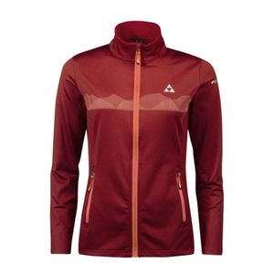 Fischer Ženski duks na kopčanje Elmau II Fleece Red Chili