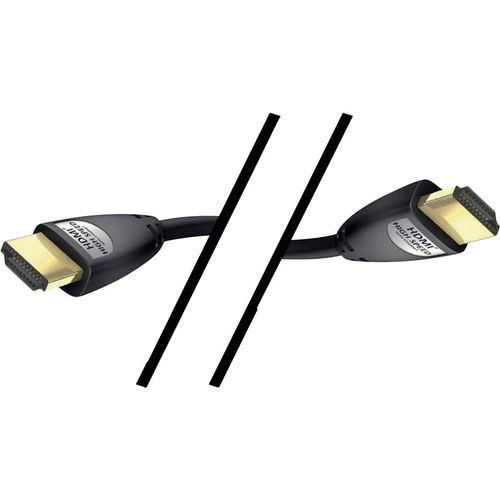 Inakustik HDMI priključni kabel HDMI A utikač, HDMI A utikač 3.00 m crna 00324530 audio povratni kanal (arc), pozlaćeni kontakti, Ultra HD (4K) HDMI HDMI kabel slika 2