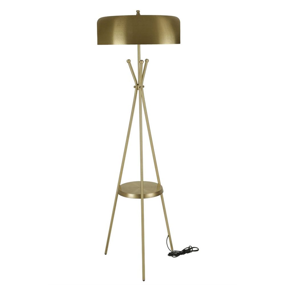 Podna lampa Venedik – retro stil, 8 grla, zlatna (H 165 cm) - izložbeni artikl (oštećenja ambalaža) slika 4