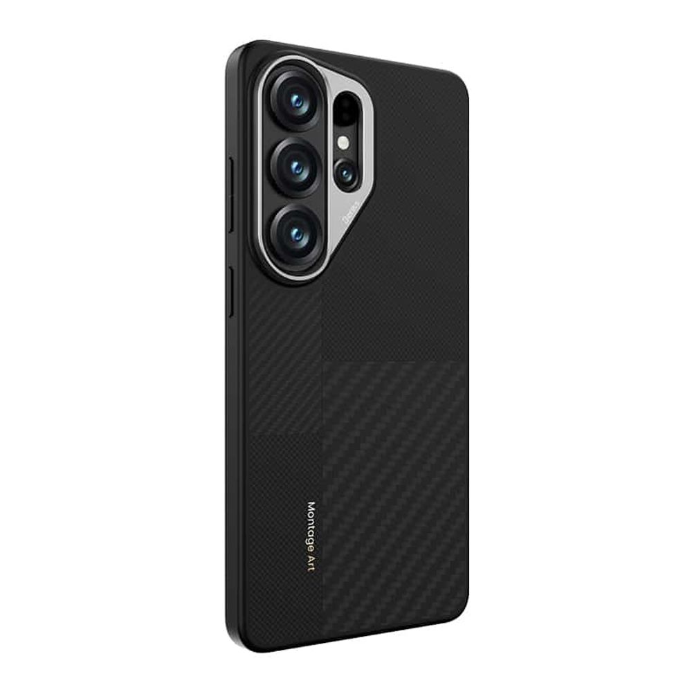 Benks Montage Magnetic Armor Pro Kevlar maska ​​s metalnim okvirom za Samsung Galaxy S26 Ultra crna slika 4