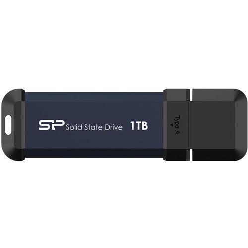 Silicon Power SP001TBUF3S60V1B Portable Stick-Type SSD 1TB, MS60, USB 3.2 Gen 2 Type-A, Read up to 600MB/s, Write up to 500MB/s, Blue slika 1