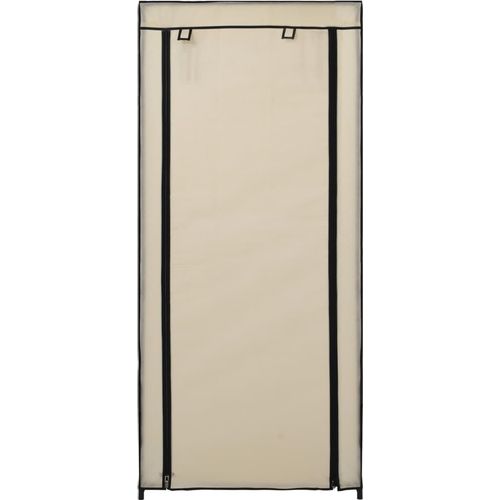 282429 Shoe Cabinet with Cover Cream 58x28x106 cm Fabric slika 4