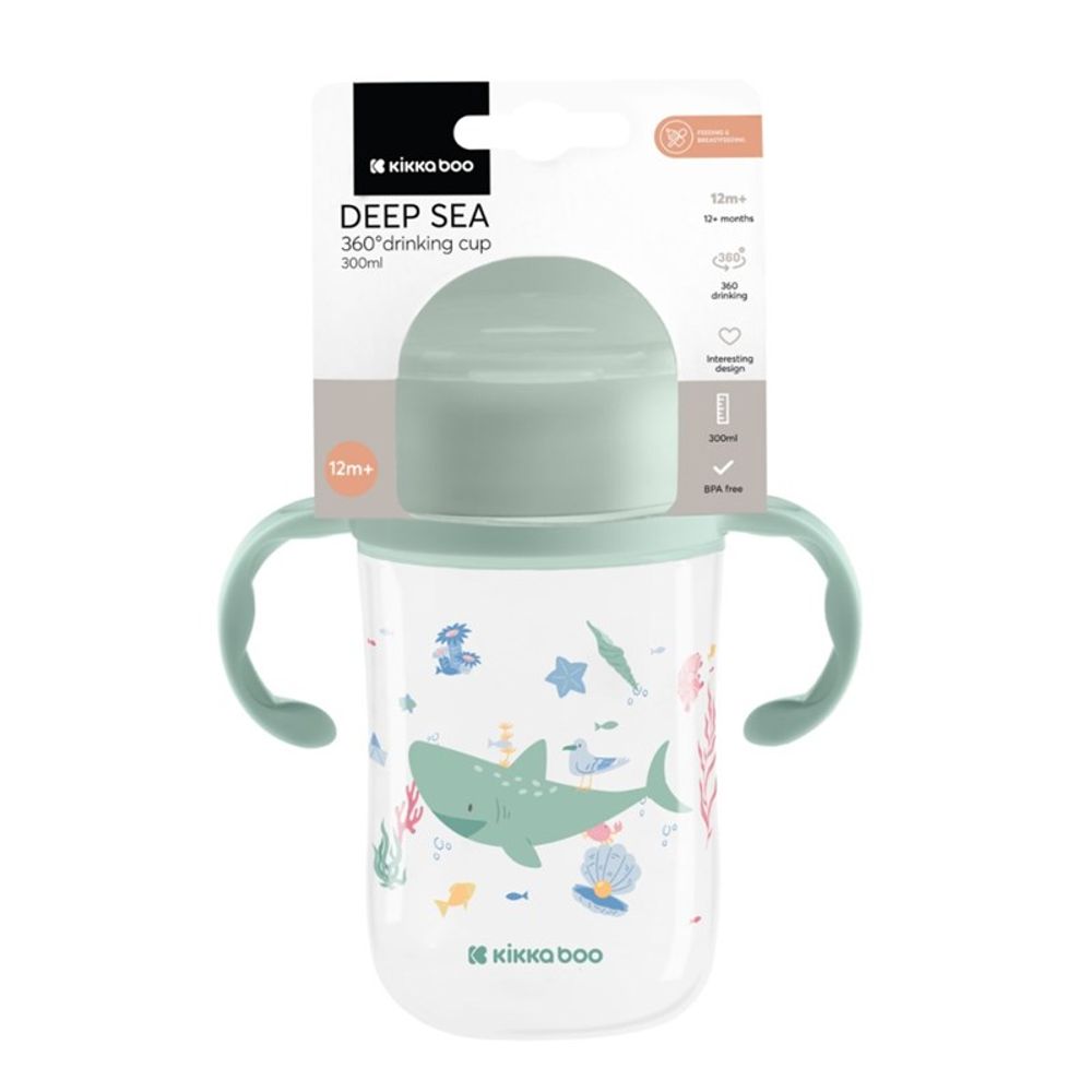 Kikka Boo Čaša za piće 360° Deep Sea 300ml, Mint slika 4