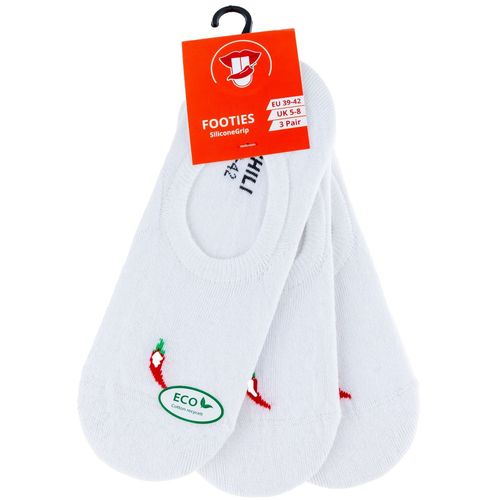 Chili nevidljive stopalice - 3 pack - bijela boja slika 1