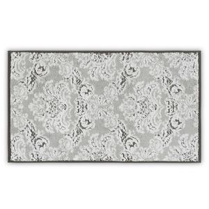 Colourful Cotton Ručnik, Damask Yard Dyed - White, Light Grey