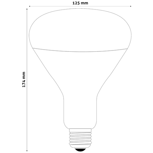 Avide Žarulja, 100W, E27, Infra Red, IP20 - ASIR27-100W-R slika 4