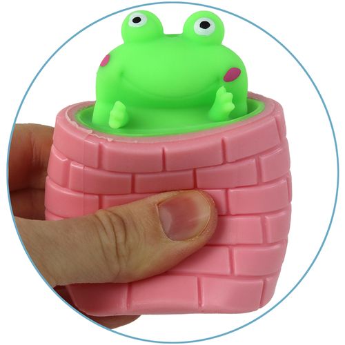 Antistresna igračka žaba u bačvi 1kom. slika 3