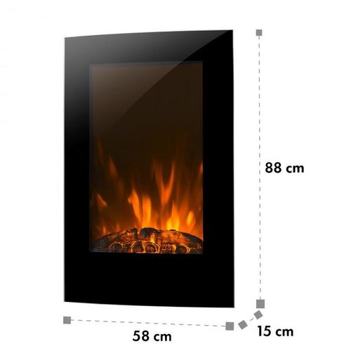 Klarstein Lausanne Vertical električni kamin, Crna slika 6