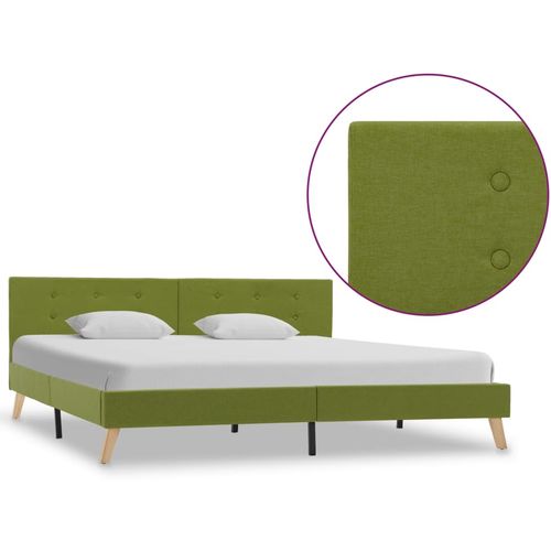 Okvir za krevet od tkanine zeleni 180 x 200 cm slika 29