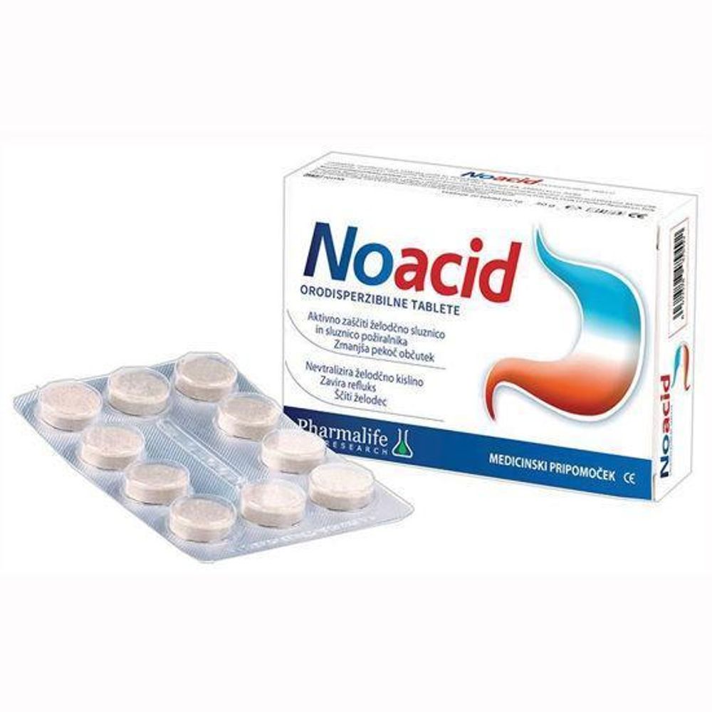 NOACID TBL A10 PHARMALIFE - Zaštita Želuca i Jednjaka slika 1
