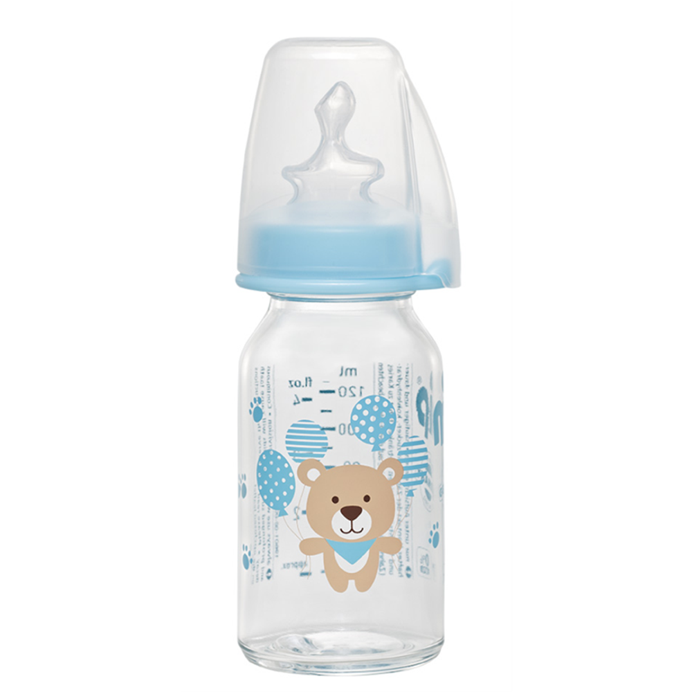 nip® Standardna staklena flašica 125ml 0m+, Bear Boy slika 1