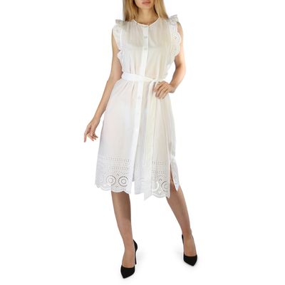 Cotton
 Dresses
 Spring/Summer
 White
 White
 Women