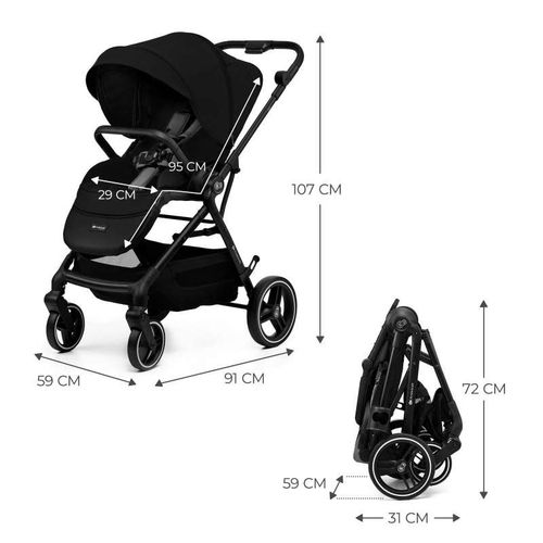 Kinderkraft Kolica Yoxi Pure Black slika 5