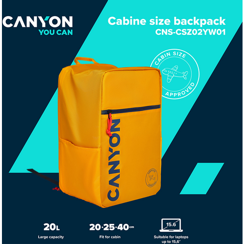 CANYON cabin size backpack for 15.6" laptop  slika 9