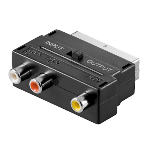 ZED electronic Scart prelaz  na 3 x RCA (činč), sa prekidačem - VP49 slika 2