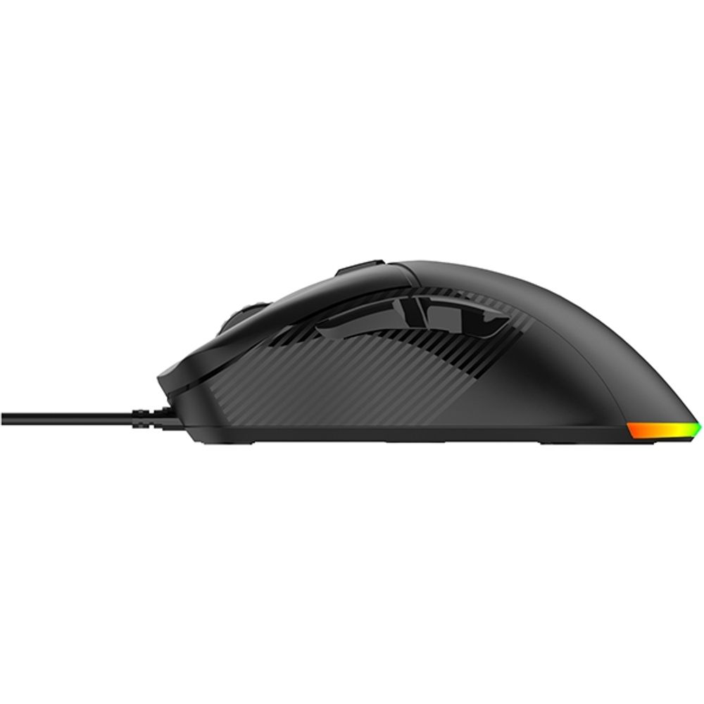 Gaming miš BYTEZONE Ghost žična / RGB (16,8M boja) / max DPI 19K / optička / paracord kabel (crna) slika 8
