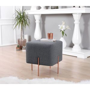 Copper 59 - Dark Grey Dark Grey Pouffe