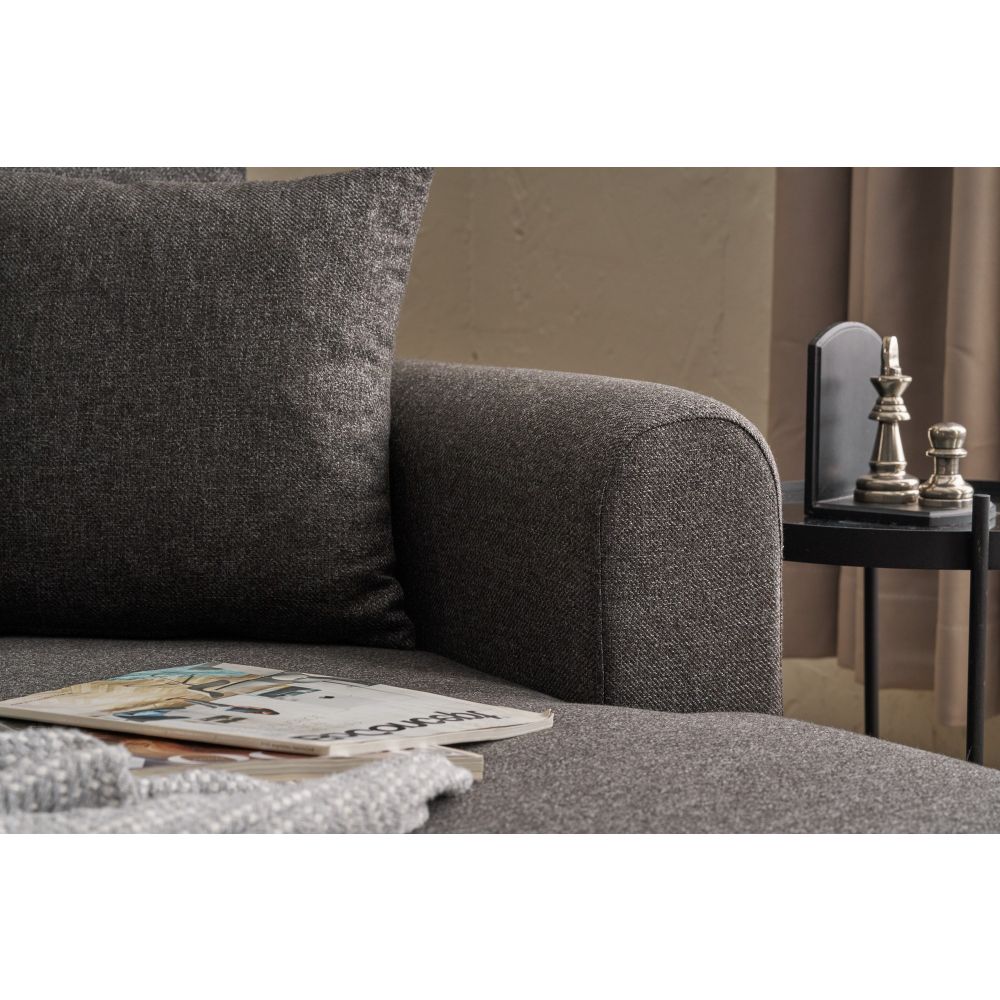 Mane Right - Antracitni Kutni Sofa-Krevet slika 3