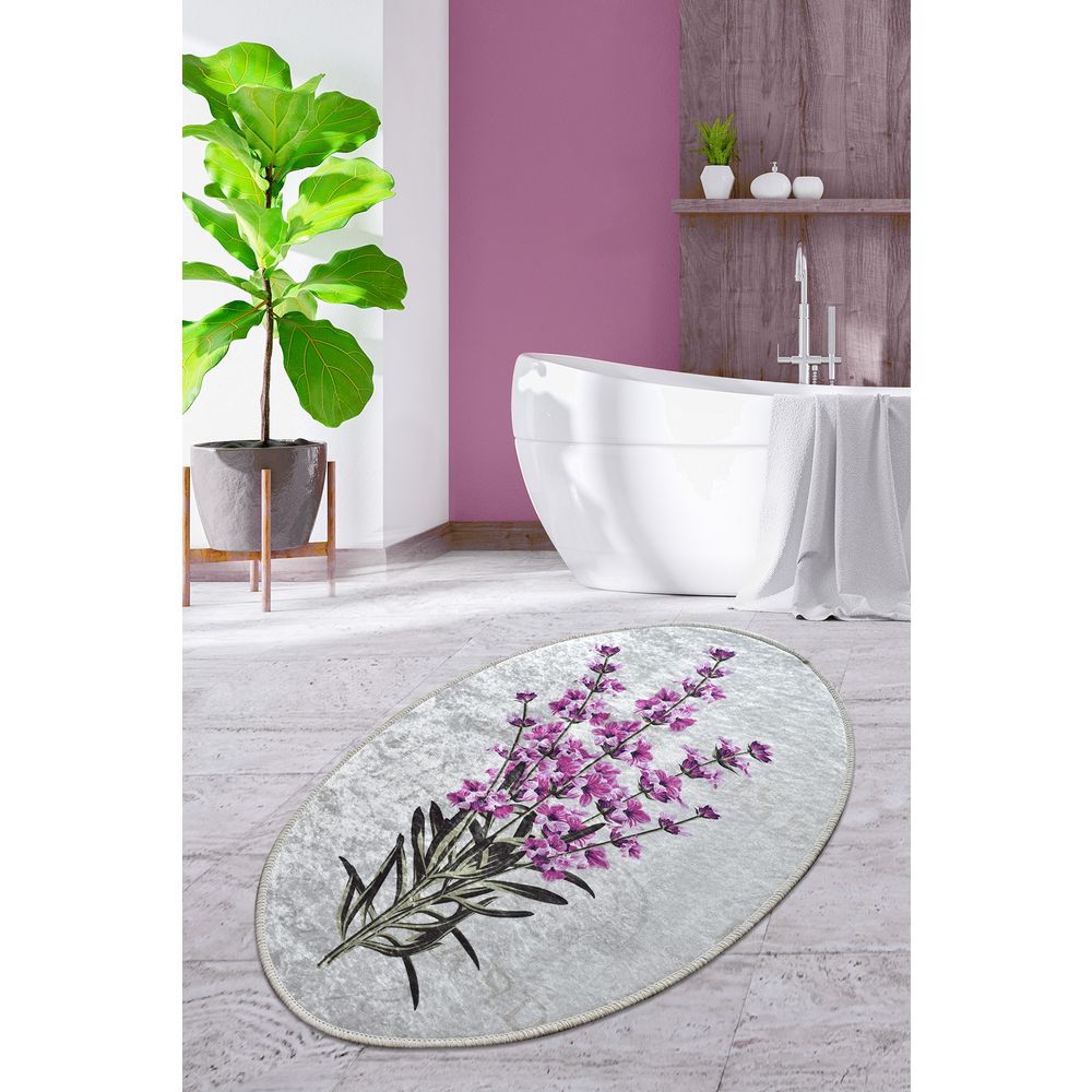 Višebojni Ovlni Tepih Lavender DJT (60 x 90 cm) slika 1
