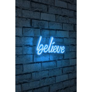 Wallity Ukrasna plastična LED rasvjeta, Believe - Blue