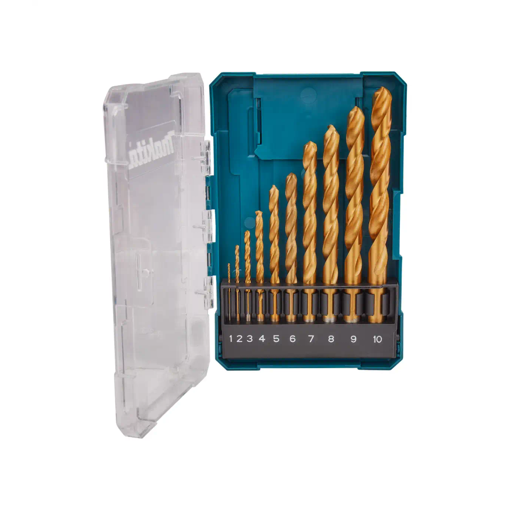 Makita - 10-dijelni set burgija HSS-TIN za metal slika 1