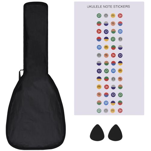 Set dječjeg ukulelea Soprano s torbom crni 23 " slika 29