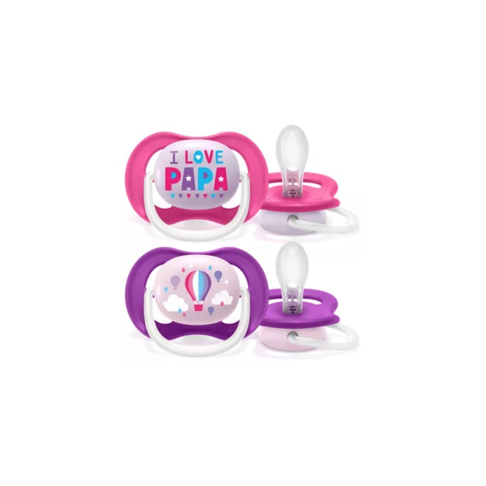 Philips Avent Duda varalica Ultra Air 6-18mj Girl, Papa/Balloon 080/04 - 2kom slika 1