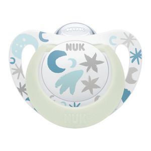 NUK Ortodontska duda varalica Star Night sa kutijicom 0-6mj