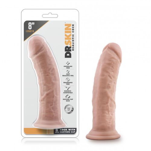 Dildo Dr. Skin, 20 cm, boja kože slika 7