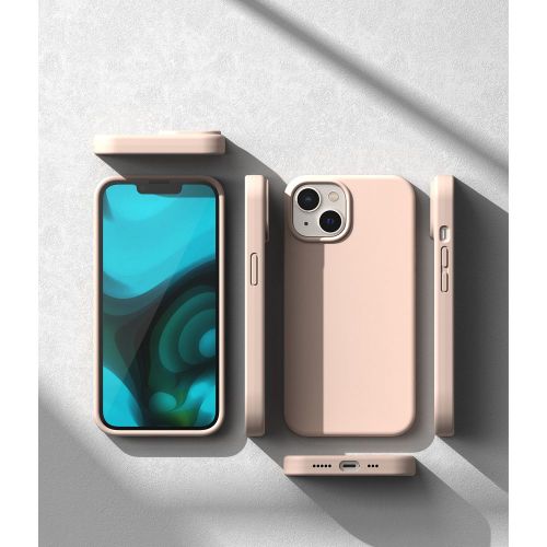 RINGKE SILICONE MASKA ZA IPHONE 14 PLUS PINK SAND slika 4