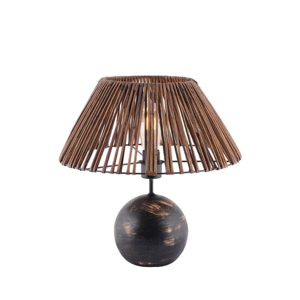 Lampa za sto Balloon Bamboo u crnoj, bijeloj i zlatnoj boji slika 3