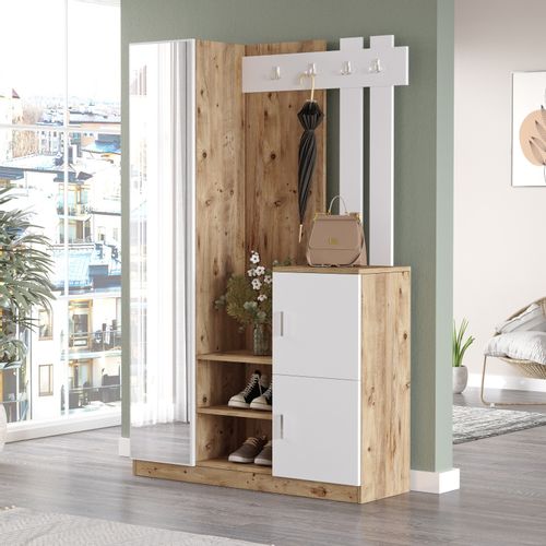 Hanah Home DD7 - AW Atlantic Pine White Hall Stand slika 2