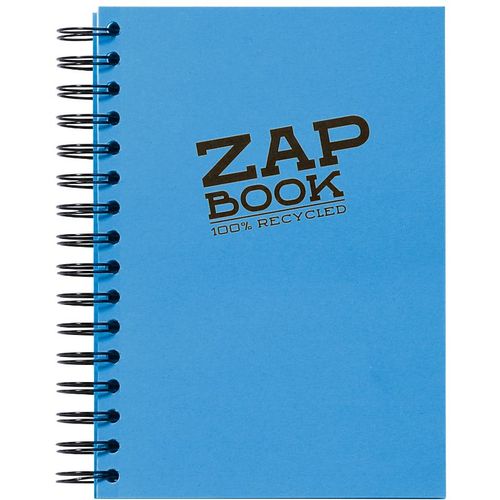 Clairefontaine Zap book A5 80gr 160L, mix boja, spiralni uvez, bjanko, 100% reciklirani papir slika 1