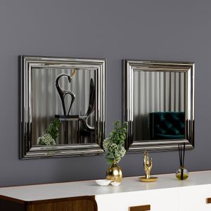 Bale - Silver Silver Mirror Set (2 Pieces)