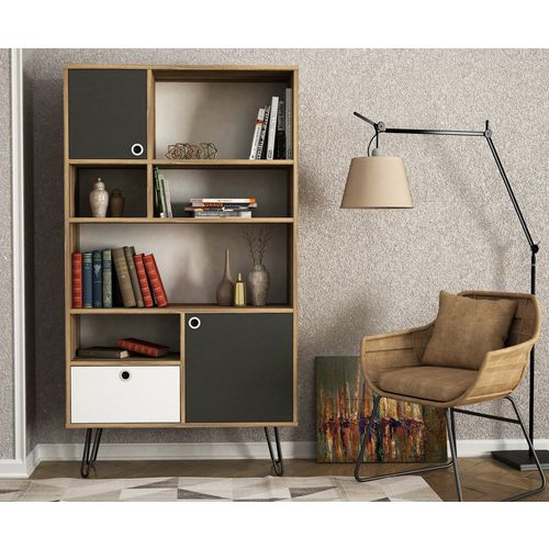 Karamel - Walnut, Anthracite Walnut
Anthracite
White Bookshelf slika 1