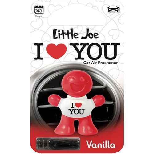 Miris za automobila Little Joe, crveni-bijeli - I love you - vanilija slika 1