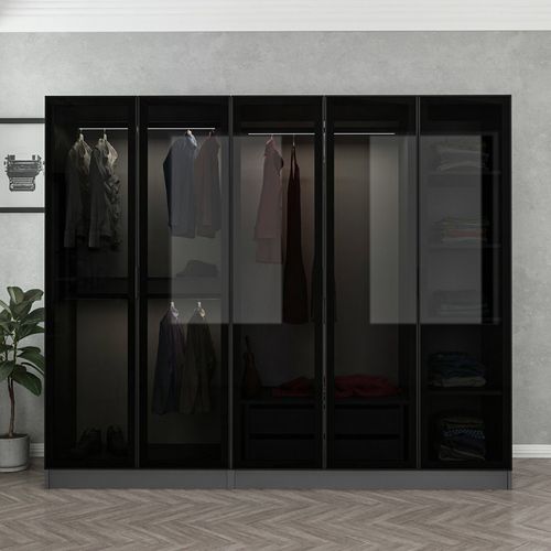 Kale - 6652 Anthracite
Black Wardrobe slika 2