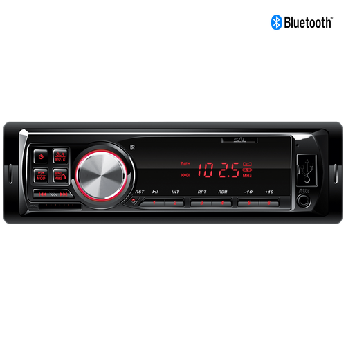 SAL auto radio, 4 x 45W, BT, FM, USB/SD/AUX, daljinski upravljač - VBT 1100/RD slika 1