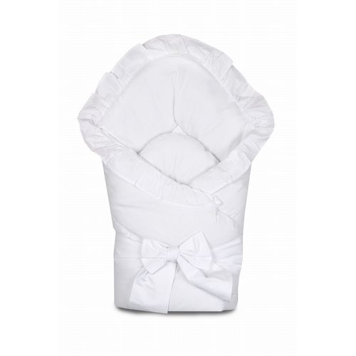MimiNu jastuk dekica za novorođenče s mašnom - Bijeli slika 1