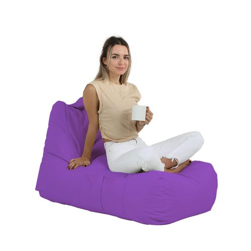 Atelier Del Sofa Vreća za sjedenje, Trendy Comfort Bed Pouf - Purple slika 7