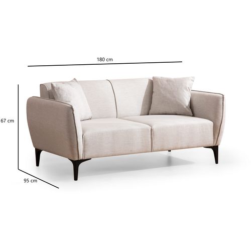 Atelier Del Sofa Dvosjed, Bijela, Belissimo - Off White slika 6