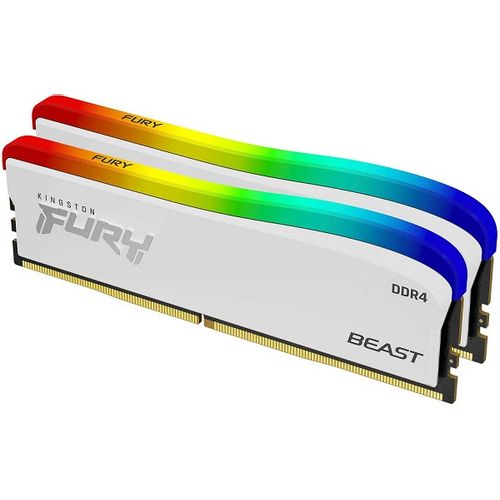 Kingston KF436C17BWAK2/16 DDR4 16GB (2x8GB) 3600MHz [FURY BEAST RGB Special Edition], Non-ECC UDIMM, CL17 1.35V, 288-Pin 1Rx8, Memory kit, w/RGB Heatsink slika 1