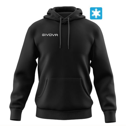 Givova muška dukserica/hoodie Con Cappuccio New Nero slika 1