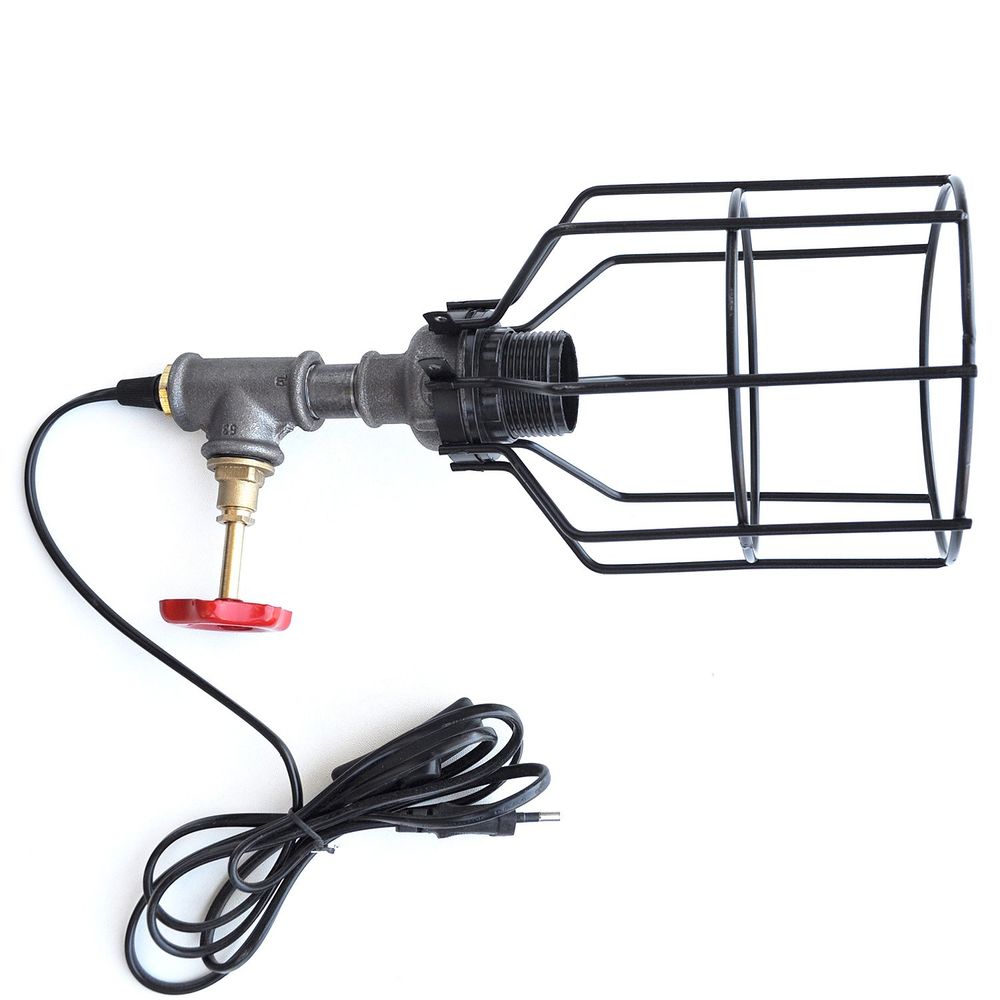 Pp116 Crna i Srebrna Stočna Lampa slika 1