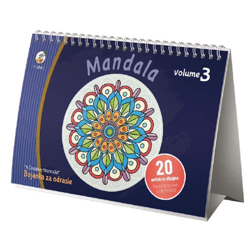Vrabac Bojanka Tavolo, Creative Mandala vol.3, mandala slika 1