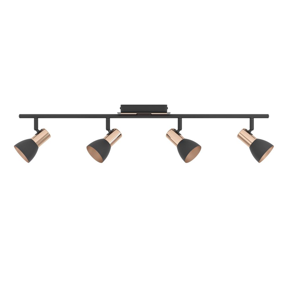 Eglo Barnham reflektor/4, led, 4x3,3w, 4x240lm, bakar/crna/čelik  slika 6