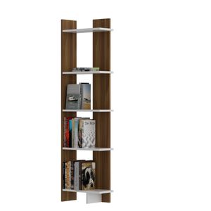 Woody Fashion Polica za knjige, Als - Walnut, White